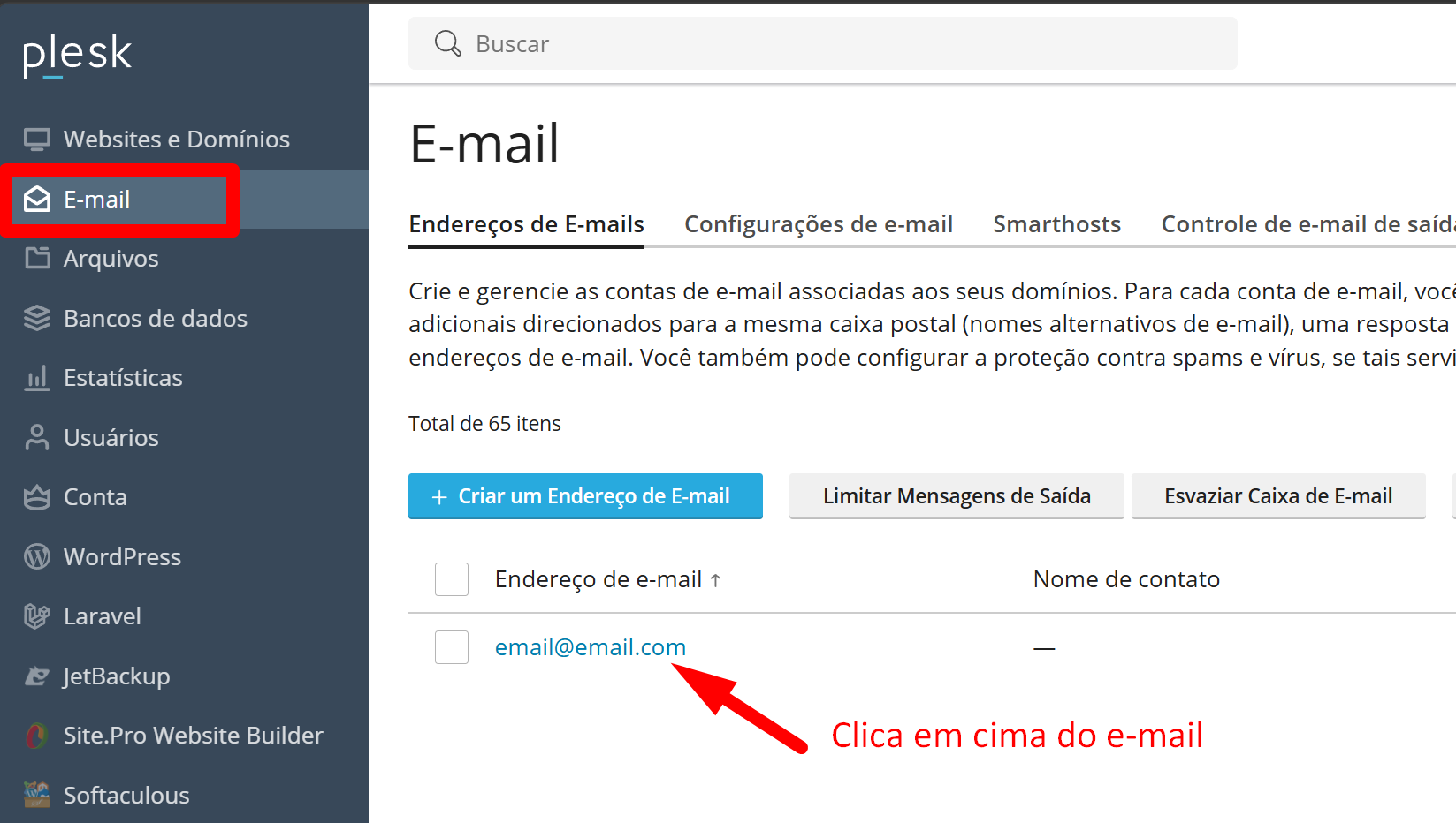 Screenshot 1 - Como Configurar a Proteção Anti-Spam (SpamAssasin) no Plesk