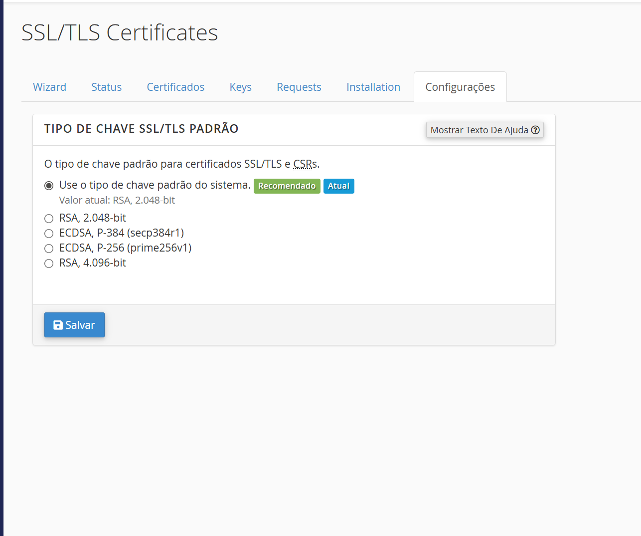 Screenshot 4 - Como configurar acesso seguro ao cPanel via SSL